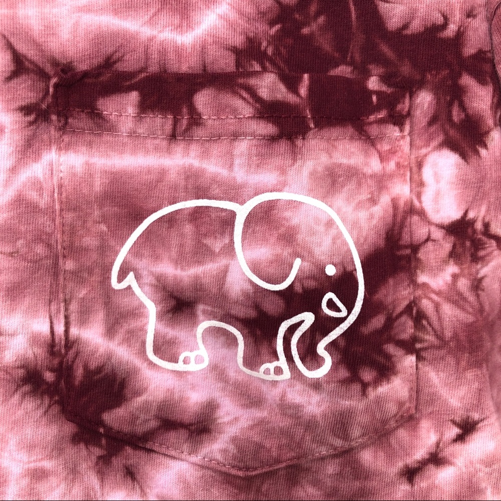 Ivory Ella Tie Dye Long Sleeve Logo T-Shirt - Picture 5 of 5